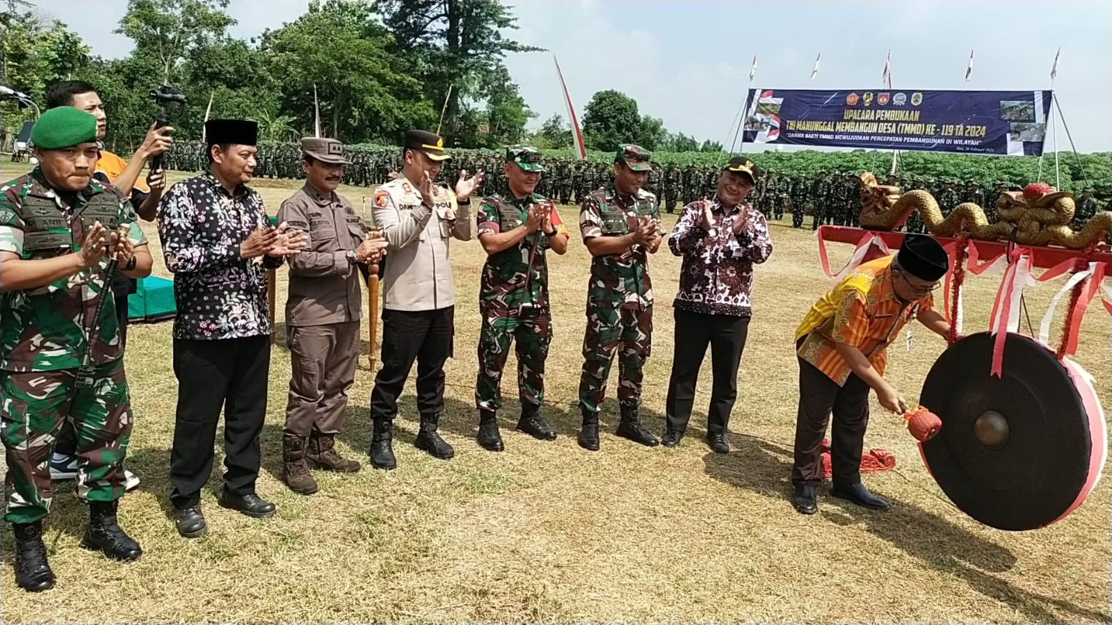 Danrem 073/Mkt Hadiri Pembukaan TMMD Reguler ke-119 di Kabupaten Pati